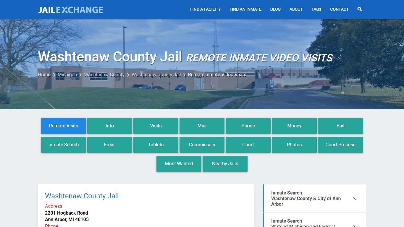 Video Visitation - Washtenaw County Jail, MI - Jail Exchange
